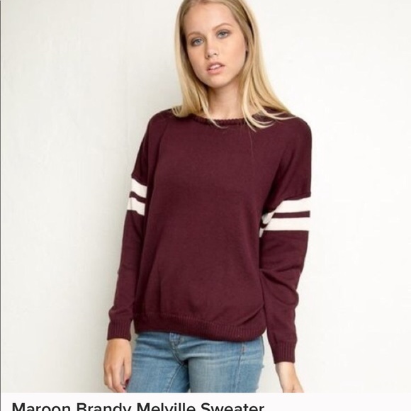 Brandy Melville Sweaters - Brandy Melville Maroon Sweater